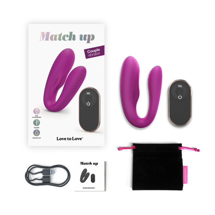 Вібратор для пар із пультом ДК Love To Love MATCH UP - SWEET ORCHID (м'ята упаковка!!!)
