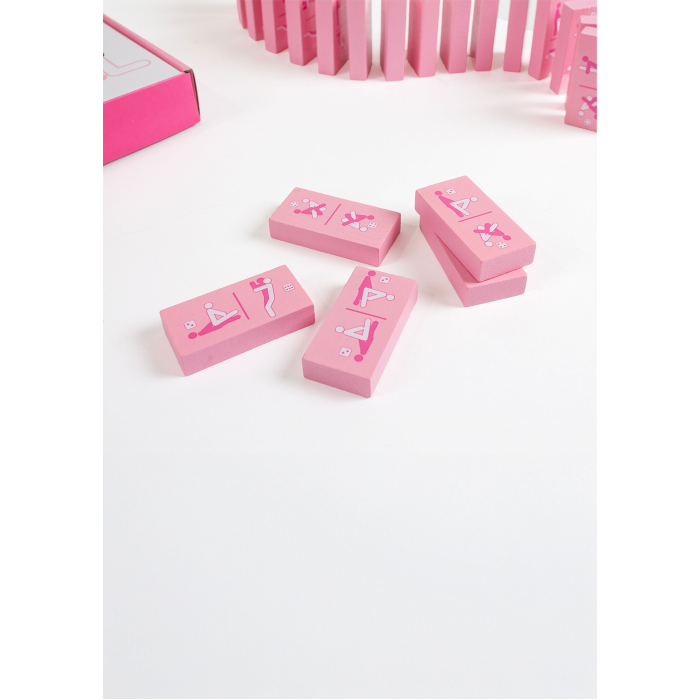 Ігра для пар Secret Play Kinky Domino, 28 доміно, рожева