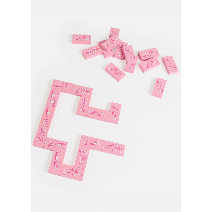 Ігра для пар Secret Play Kinky Domino, 28 доміно, рожева