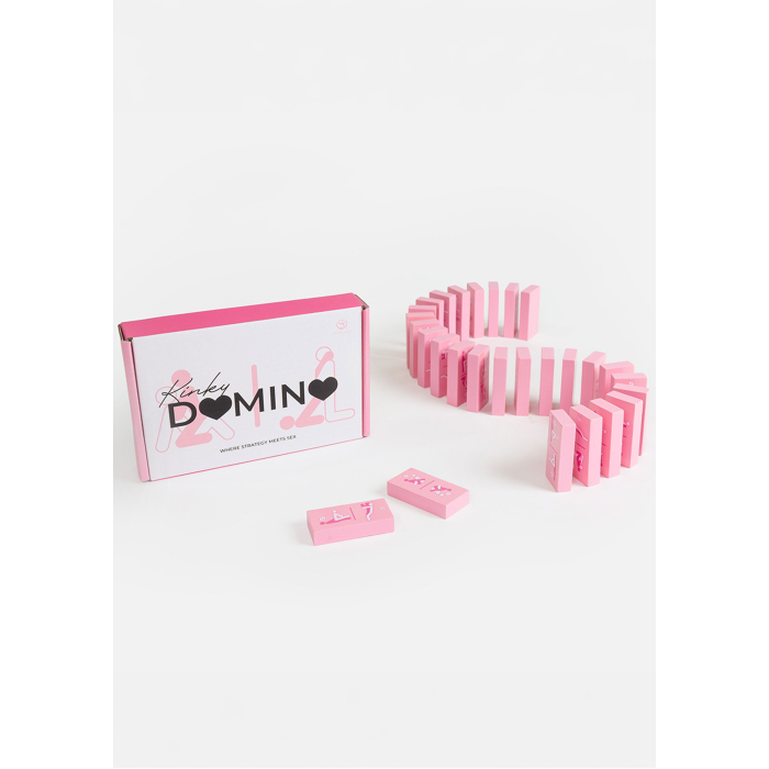 Ігра для пар Secret Play Kinky Domino, 28 доміно, рожева