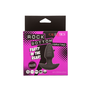 Анальний вібратор з ротацією CalExotics, чорний, 9 × 3,8 см