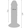 Фалоімітатор реалістичний на присосці TOY JOY Deluxe Dual Density, 20 × 5 см