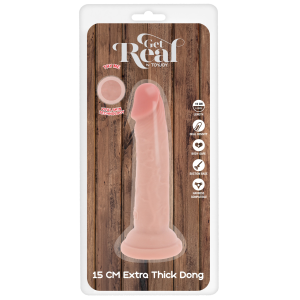 Фалоімітатор реалістичний на присосці TOY JOY Deluxe Dual Density, 15 × 4 см