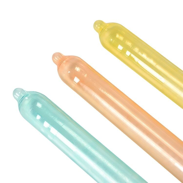 Презервативи Recare Color Fruit Flavour Condoms 12 шт, аромати: м'ята, банан, полуниця