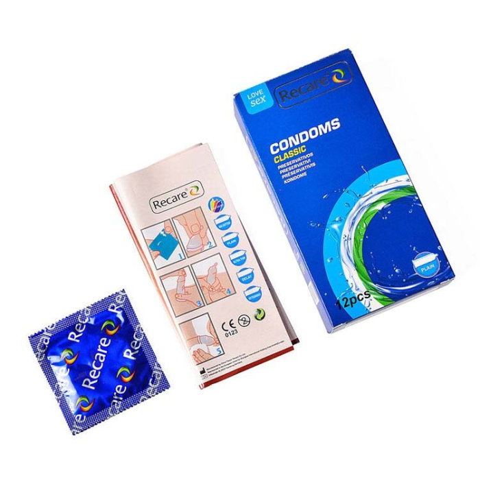 Презервативи Recare Classic Condoms 12 шт, класичні