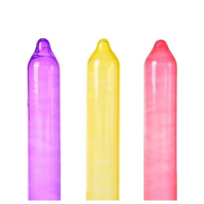 Презервативи Holographic Recare Fruit Flavour Condoms 3 шт, аромати: м'ята, банан, полуниця