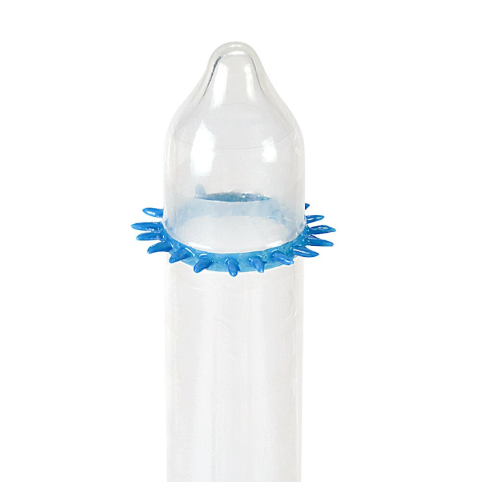 Насадка на член Recare Spike Condom Blue (презерватив з шипами)