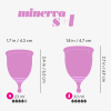Набір менструальних чашок CRUSHIOUS Minerva, S і L, з чохлом
