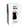 Лакована сукня Art of Sex - Demeter, колір чорний з ефектом голограми, розмір S