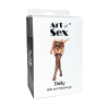 Комплект пояс та панчохи Art of Sex - Deily, колір чорний, розмір M