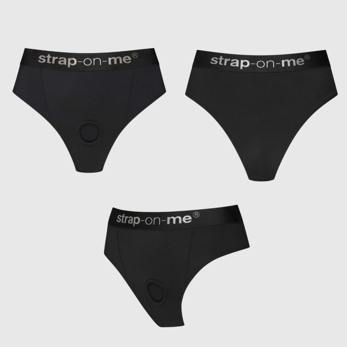 Трусики з фіксацією дилдо Strap-On-Me Harness Lingerie Idole - M - Black