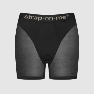 Шорти з фіксацією ділдо Strap-On-Me Harness Lingerie Halo - M - Black