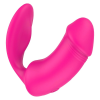 Вагінально-кліторальний вібратор Dream Toys Essentials з пультом, рожевий, 9 × 3 см