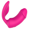 Вагінально-кліторальний вібратор Dream Toys Essentials з пультом, рожевий, 9 × 3 см