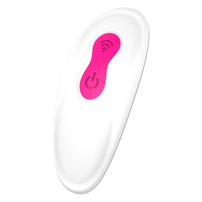 Вагінально-кліторальний вібратор Dream Toys Essentials з пультом, рожевий, 9 × 3 см