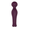Вібратор-мікрофон Dream Toys Essentials Magic Wand зі стразами, бордовий, 16,5 см