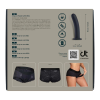 Страпон на мереживних трусиках Dream Toys Bold Phoenix, S, чорний, 15,5 × 3 см