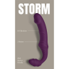 Безремінний вібрострапон Dream Toys Storm з пультом дистанційного керування, фіолетовий