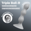 Анальний стимулятор-намистини Satisfyer Triple Ball-R Grey