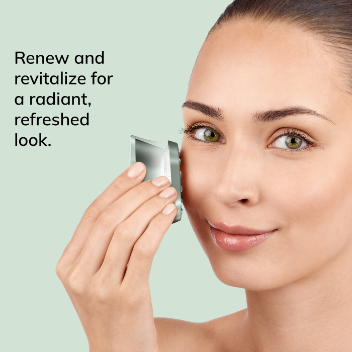 Антивіковий LED-випромінювач для відновлення шкіри обличчя GESKE Anti-Aging Skin Renewer 9в1 green