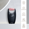 Ролер-масажер для обличчя з рожевим кварцом GESKE SmartAppGuided Rose Quartz Roller 5in1 black