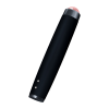 Ручка-масажер для обличчя з рожевим кварцом GESKE SmartAppGuided Sonic Rose Quartz LED Depuffing Pen 8in1 black