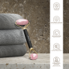 Ролер-масажер для обличчя та тіла з рожевим кварцом GESKE SmartAppGuided Rose Quartz Face & Body Roller 5in1 gray