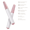 Ручка-масажер для обличчя з рожевим кварцом GESKE SmartAppGuided Double-Sided Rose Quartz Depuffing Pen 7в1 starlight