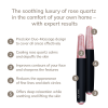 Ручка-масажер для обличчя з рожевим кварцом GESKE SmartAppGuided Double-Sided Rose Quartz Depuffing Pen 7в1 black