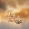 Набір із трьох анальних пробок Dream Toys Gleaming Love, розміри S, M, L, перламутрово-золоті