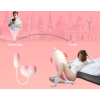 Віброяйце з вакуумним стимулятором Zemalia Tao Tao Teng та язичком, 3 в 1, + APP, градієнтний рожевий