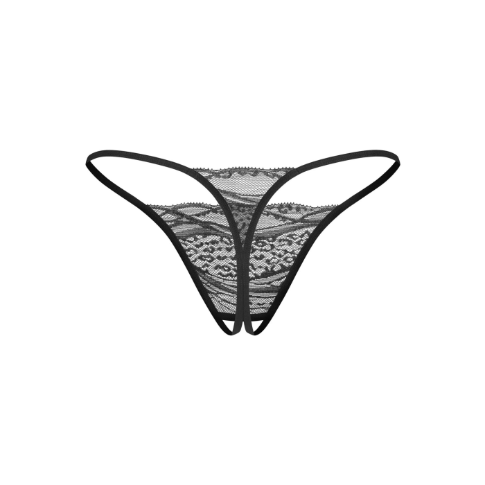 Набір трусиків з доступом Obsessive Bianca 2-pack crotchless thong S/M