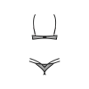 Комплект Obsessive Euridia 2-pcs crotchless set XS/S