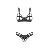 Комплект Obsessive Euridia 2-pcs crotchless set M/L