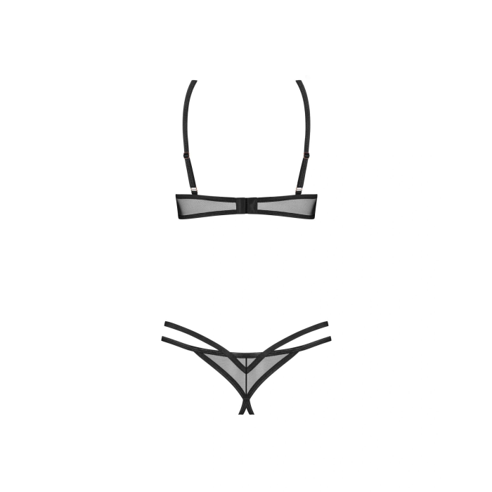 Комплект Obsessive Euridia 2-pcs crotchless set M/L