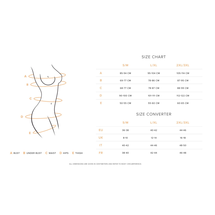 Комплект Obsessive Euridia 3-pcs set XS/S