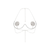 Прикраса на груди Obsessive Kisselie jewelry bra
