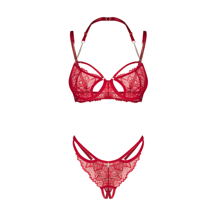 Комплект Obsessive Matildea 2-pcs crotchless set S/M