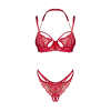 Комплект Obsessive Matildea 2-pcs crotchless set L/XL