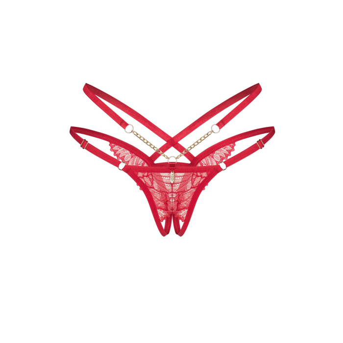 Трусики Obsessive Matildea crotchless thong L/XL
