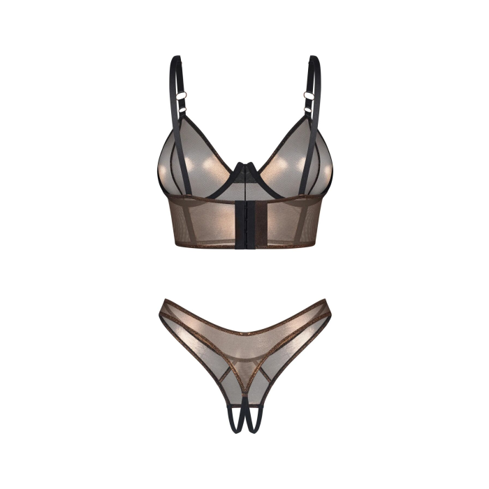 Комплект Obsessive Soranna top & crotchless thong S/M