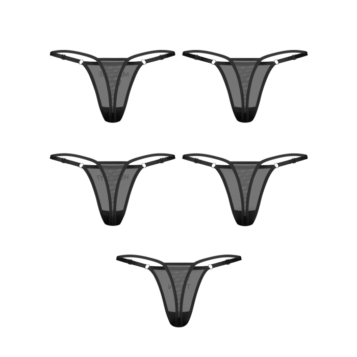 Набір трусиків Obsessive Violami 5-pack thong S/M