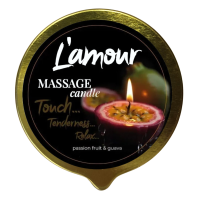 Масажна свічка L'amour Passionfruit & Guava, золота, 70 мл
