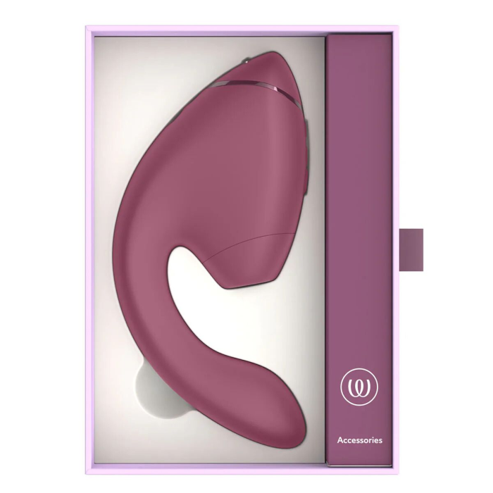 Подвійний вакуумний кліторальний стимулятор з вібрацією Womanizer Next Duo - Dusky Pink