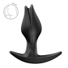 Анальна пробка Fun Factory BOOTIE FEM Black, у вигляді бутона, діаметр 2,9 см, тонкий обмежувач