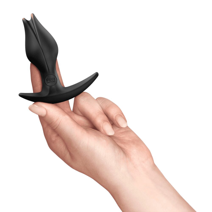 Анальна пробка Fun Factory BOOTIE FEM Black, у вигляді бутона, діаметр 2,9 см, тонкий обмежувач