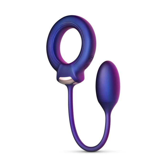 Ерекційне віброкільце з віброяйцем Hueman - Eclipse Anal Vibrator