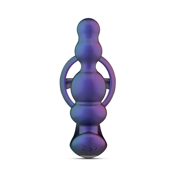 Анальний вібратор з ерекційним кільцем Hueman - Stellar Force Anal Beads with Cockring