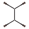 Фіксатор рук і ніг для ліжка Rosy Gold - Under-Mattress Restraint Set