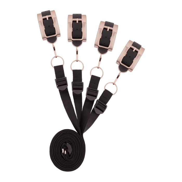 Фіксатор рук і ніг для ліжка Rosy Gold - Under-Mattress Restraint Set